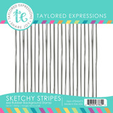 Graphic of Sketchy Stripes 6x6 Background Stamp which is used for papercrafting.
