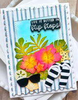 Sketchy Stripes 6x6 Background Stamp