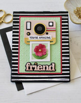 Sketchy Stripes 6x6 Background Stamp