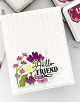 Embossing Folder - Geo Blooms