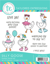 Graphic of Silly Goose Stamp Set which is used for papercrafting.