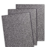 Graphic of Glitter Cardstock - Pewter which is a gray color.