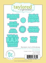 Graphic of Random Act of Kindness Dies which are used for papercrafting.