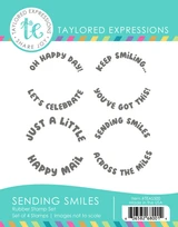 Graphic of Sending Smiles Stamp Set which is used for papercrafting.