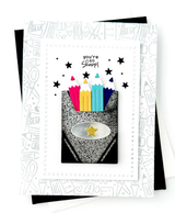 Handmade greeting card with pencils on it and you're so sharp sentiment on it.