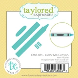 Graphic of Little Bits Die Set - Color Me Crayon which is used for papercrafting.