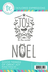 Graphic of Good Tidings of Great Joy Stamp Set which is used for papercrafting.