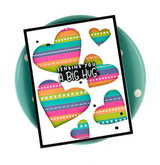 Handmade greeting card with hearts on it and sending you a big hug sentiment on it. Handmade greeting card with hearts on it and sending you a big hug sentiment on it.