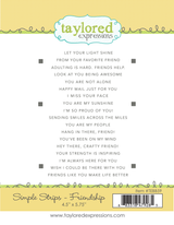 Simple Strips Stamp - Friendship
