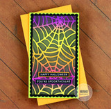 Mini Slim Stencil - Spiderweb