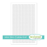 Mini Slim Stencil - Cable Knit