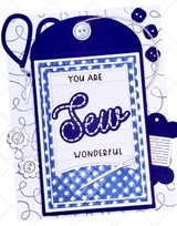 Gingham Check Background Stamp