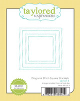 Diagonal Stitch Square Stacklets