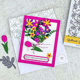 Gathered Greenery Background Stamp