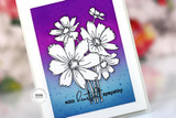 Sketchbook Bouquet Stencil Mask