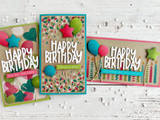 Mini Strips Stamp - Birthday
