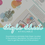 Abstract Accents Stencil & Clear Stamp Combo