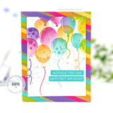 Balloon Party Stencil & Clear Stamp Combo