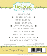 Mini Strips Stamp - Baby