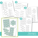 Create-in-Quads Layering Stencil - Hexagon