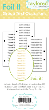 Foil It - Group Text Occasions