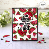 One in a Melon Stencil & Clear Stamp Combo