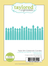 Triple Slim Celebrate Candles Die