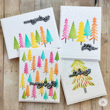 Create-in-Quads Layering Stencil - Peaceful Pines