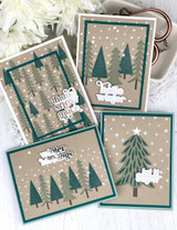 Create-in-Quads Layering Stencil - Peaceful Pines