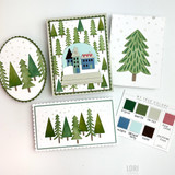 Create-in-Quads Layering Stencil - Peaceful Pines