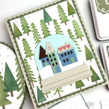 Create-in-Quads Layering Stencil - Peaceful Pines