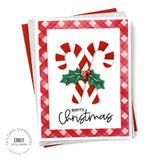 Peppermint Kisses Stencil & Die Combo