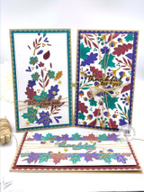 Three handmade greeting cards with fall leaves on each and thankful sentiments on each. Three handmade greeting cards with fall leaves on each and thankful sentiments on each.