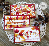 Triple Slim Layering Stencil - Falling For You + Clear Stamp Add-Ons