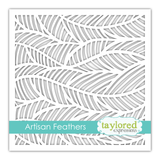 Artisan Feathers Stencil