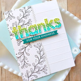 Mini Strips Stamp - Thanks Add-ons