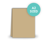 Heavyweight A2 Card Bases Toffee (Top Fold)