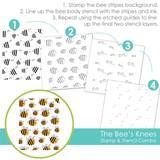 The Bee's Knees Stamp & Stencil Combo