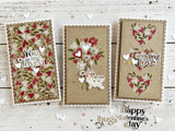 Triple Slim Layering Stencil - Hearts in Bloom