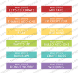 Mini Strips Simple Storage Stickers 3