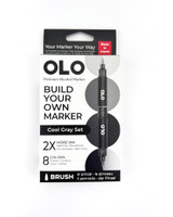 OLO Premium Alcohol Markers - Cool Gray Set - 8 Colors
