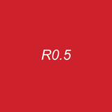 OLO Brush Half - R0.5 Vermilion