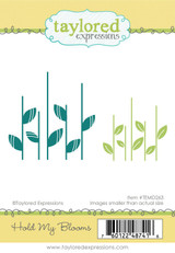 Graphic of Hold My Blooms stamp set which are stems for flowers for papercrafting.