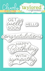 Sentiment Staples stamp set