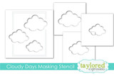 Cloudy Days Masking Stencil