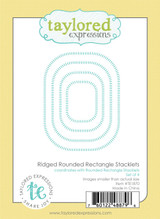 Ridged Rounded Rectangle Stacklets Die Set