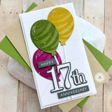 Birthday Balloons Stencil & Die Combo