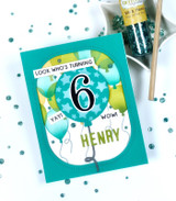 Bits & Pieces - Teal Glitter Drops