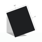 Graphic of TE Premium Cardstock Oreo with measurements of 8.5" x 11".