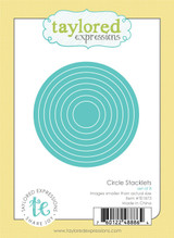 Graphic of Circle Stacklets Set of 7 Steel Die that creates circles for papercrafting.